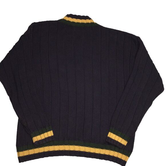 Willis & Geiger Outfitters Mens Striped Cotton V-Neck Pullover Sweater Large - Picture 3 of 13